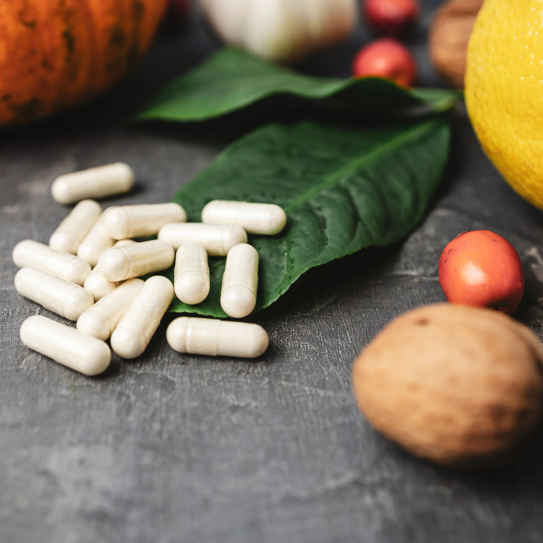 1.	Integratori per le difese immunitarie disposti su fondo chiaro: compresse, effervescenti e polveri