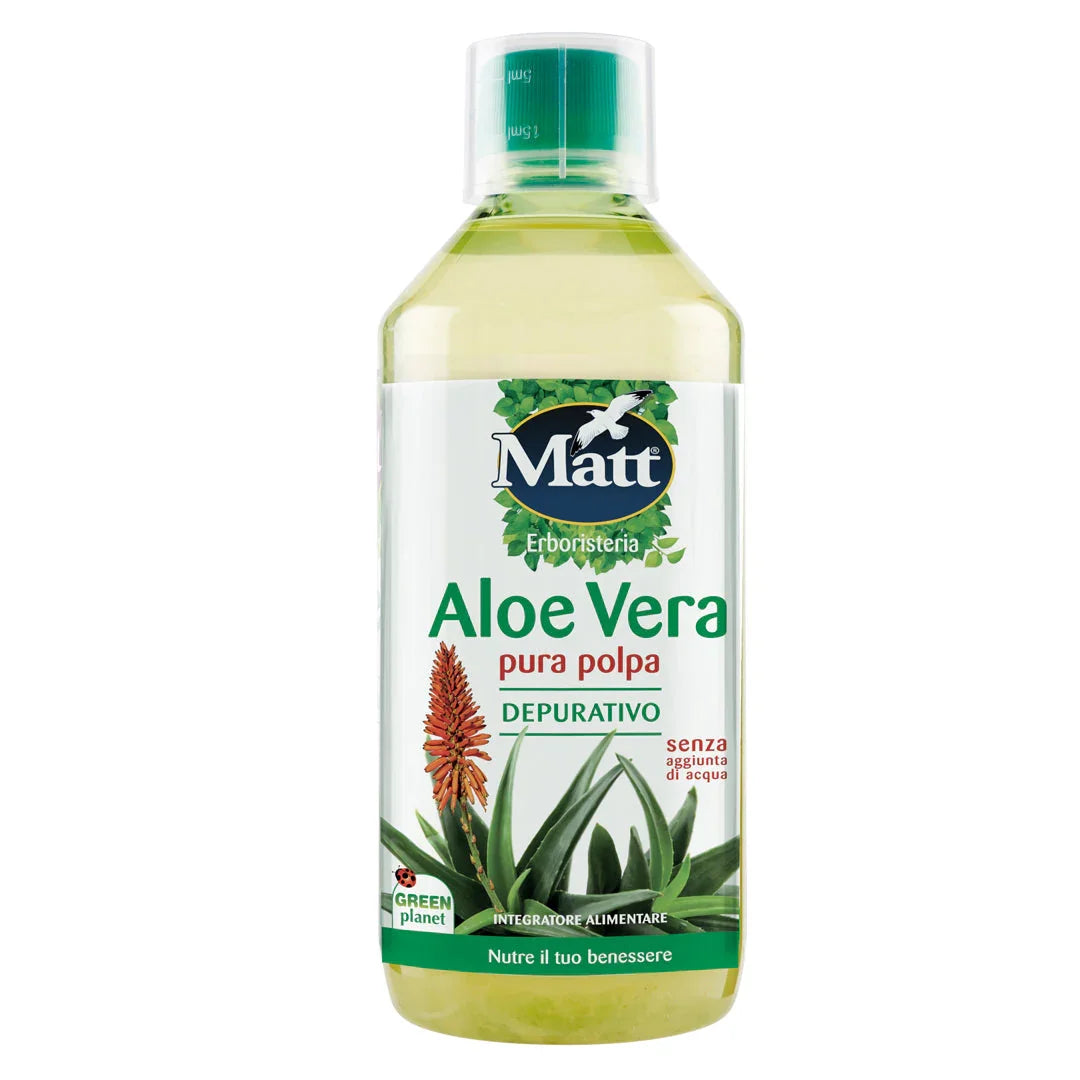 Aloe Vera Pura Polpa | Succo Estratto a Freddo, Lenitivo e Depurativo Matt. Nutre il tuo benessere Aloe Vera Pura Polpa | Succo Estratto a Freddo, Lenitivo e Depurativo Matt. Nutre il tuo benessere