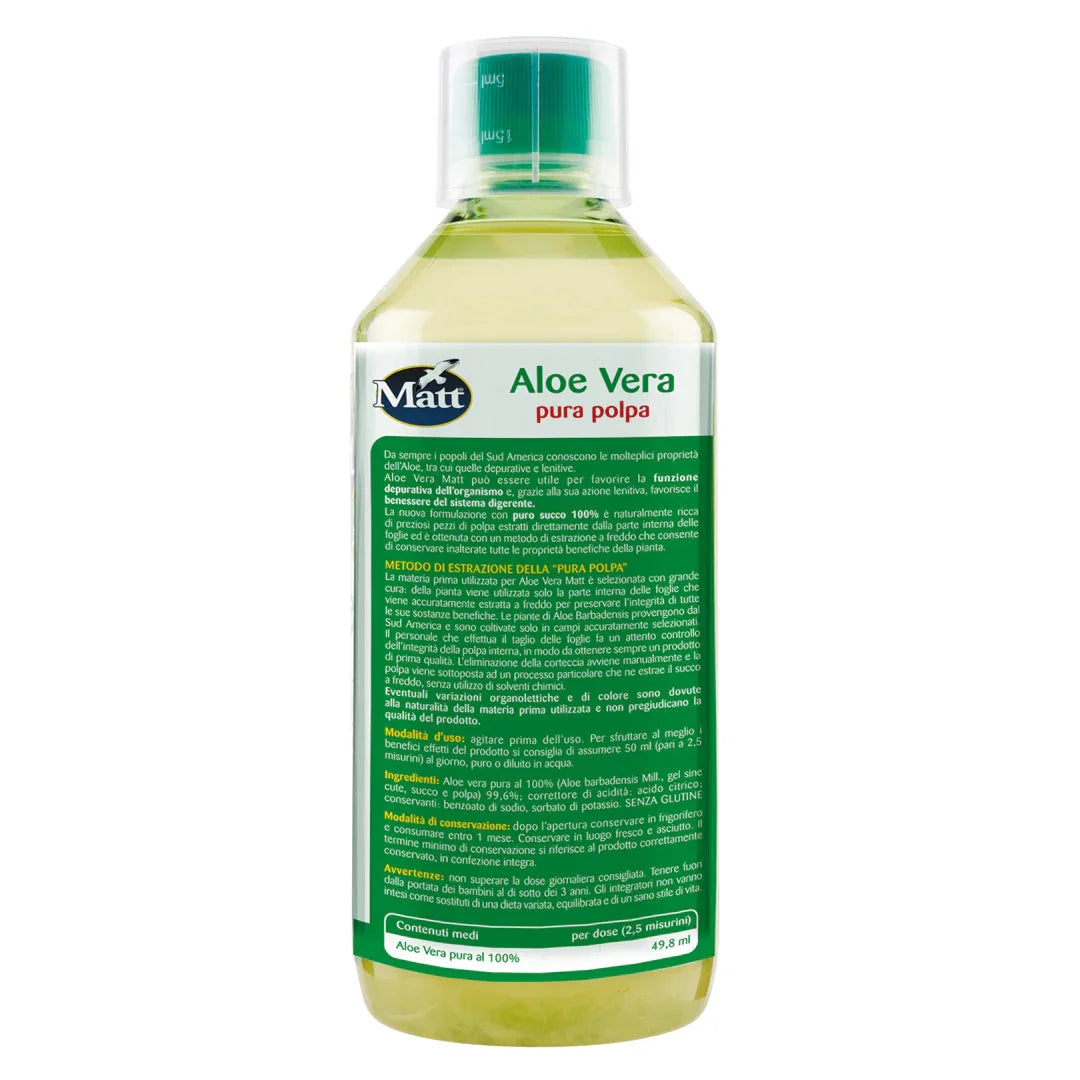 Aloe Vera 1 Litro - Matt. Nutre il tuo benessere