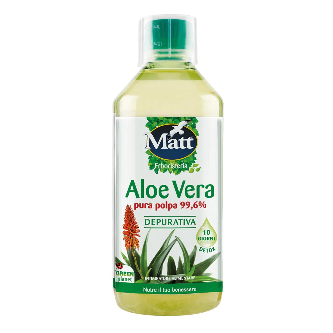 Aloe Vera da Bere 100 % Pura con Polpa