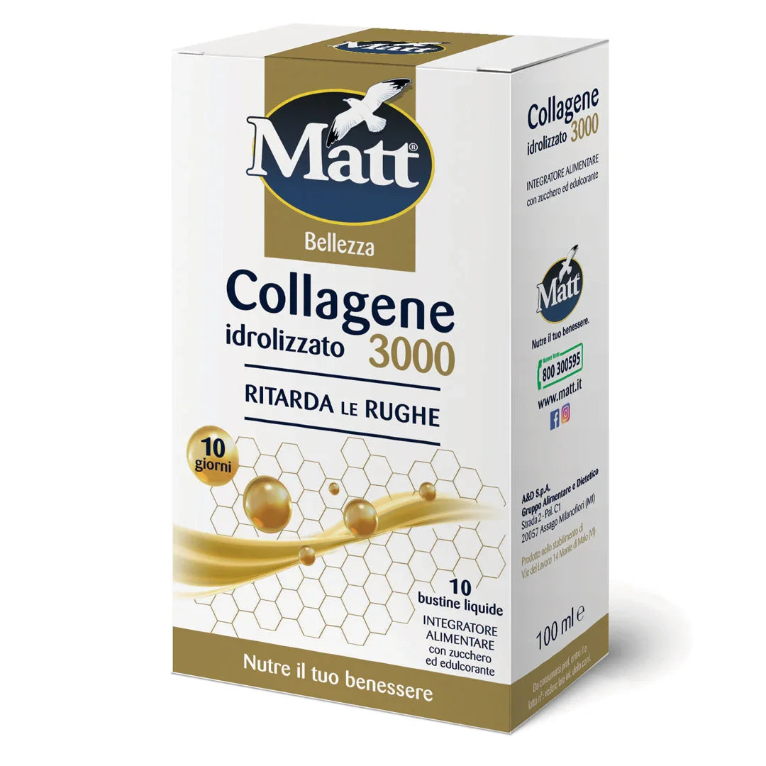 Collagene idrolizzato 3000 - Matt. Nutre il tuo benessere