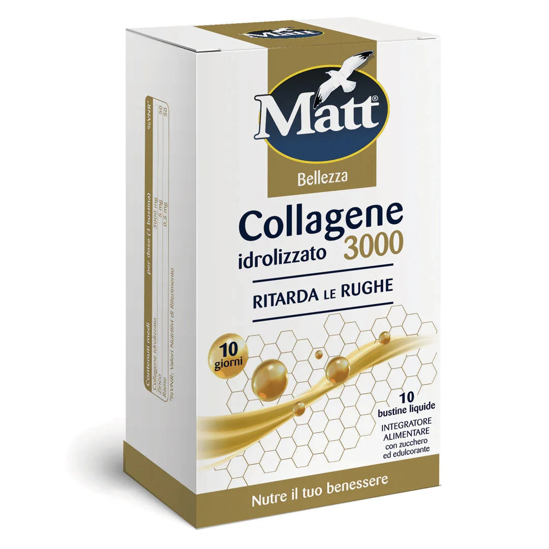 Collagene idrolizzato 3000 - Matt. Nutre il tuo benessere