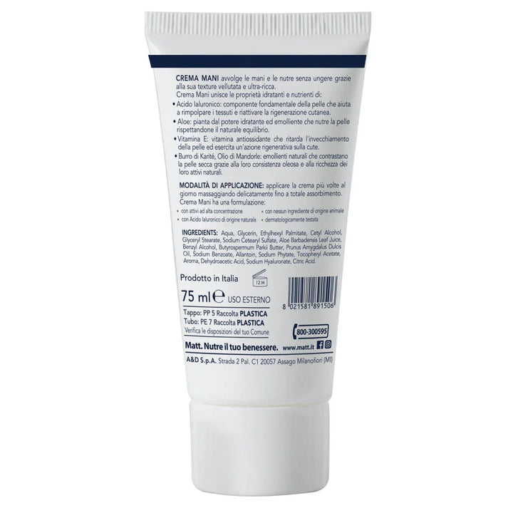 Crema Mani Trattamento Intensivo - Matt. Nutre il tuo benessere