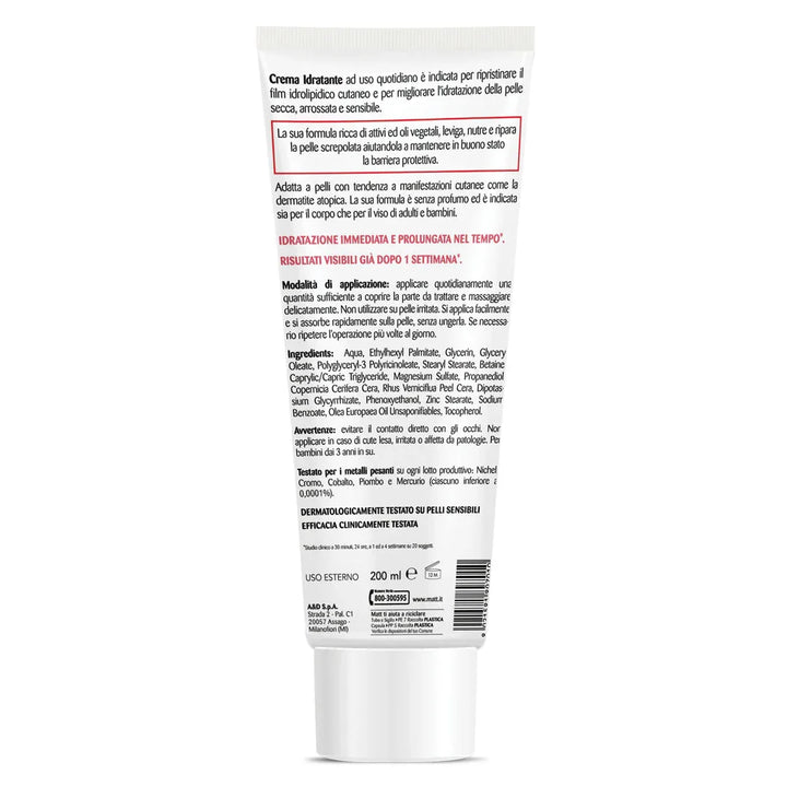 Crema idratante - Matt. Nutre il tuo benessere