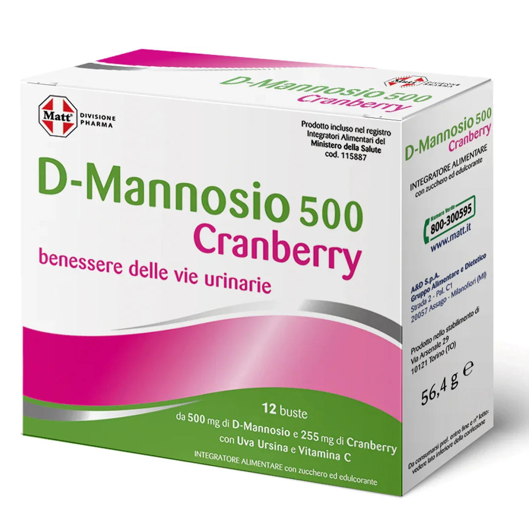 D-Mannosio 500 Cranberry - Matt. Nutre il tuo benessere