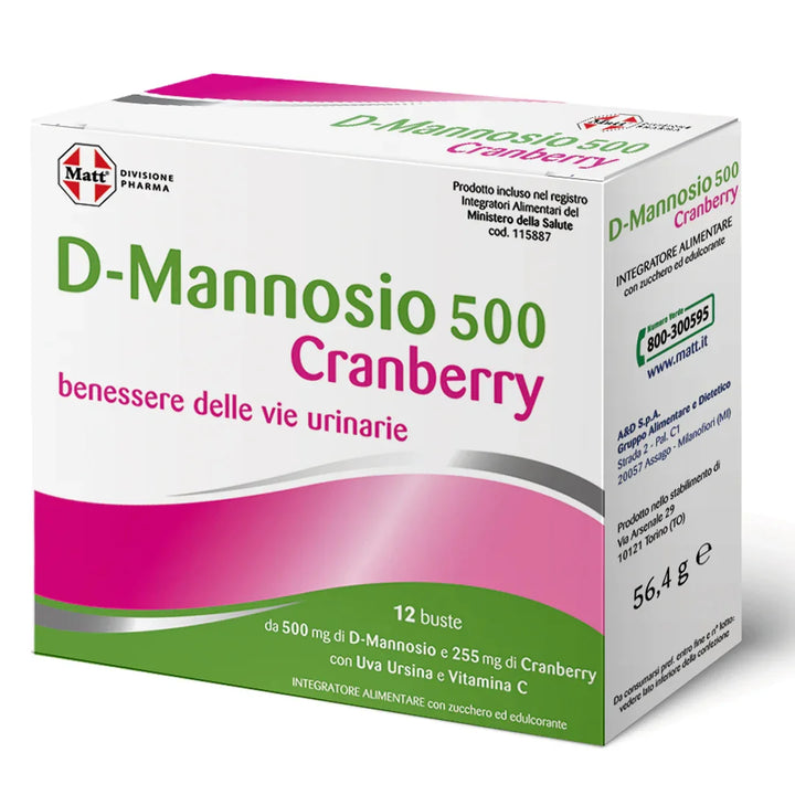 D-Mannosio 500 Cranberry - Matt. Nutre il tuo benessere