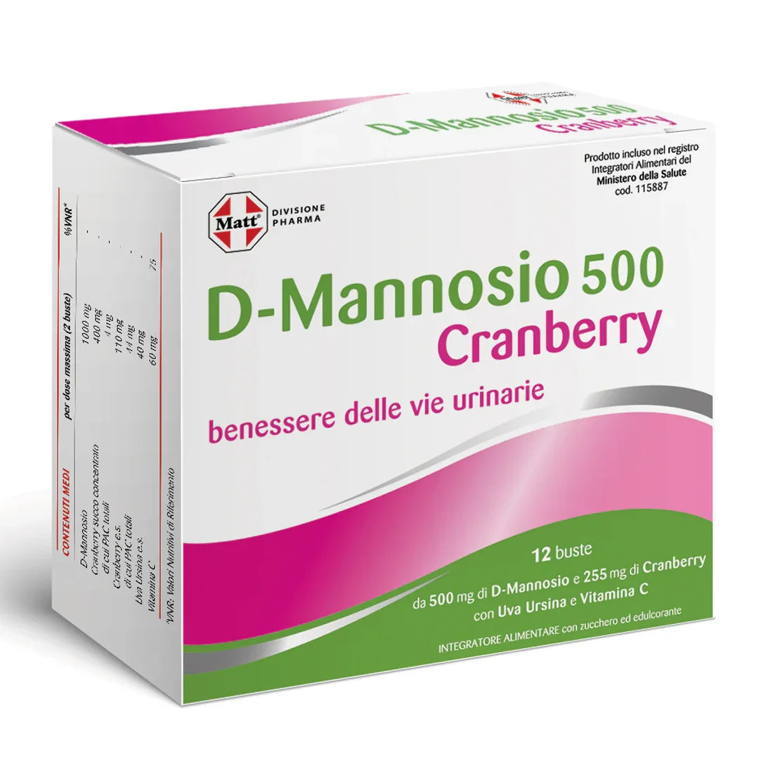 D-Mannosio 500 Cranberry - Matt. Nutre il tuo benessere