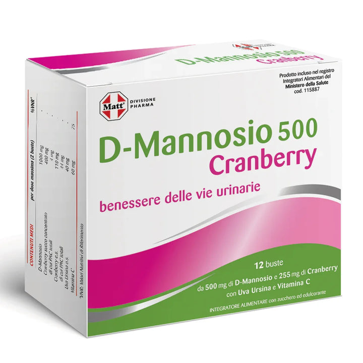 D-Mannosio 500 Cranberry - Matt. Nutre il tuo benessere