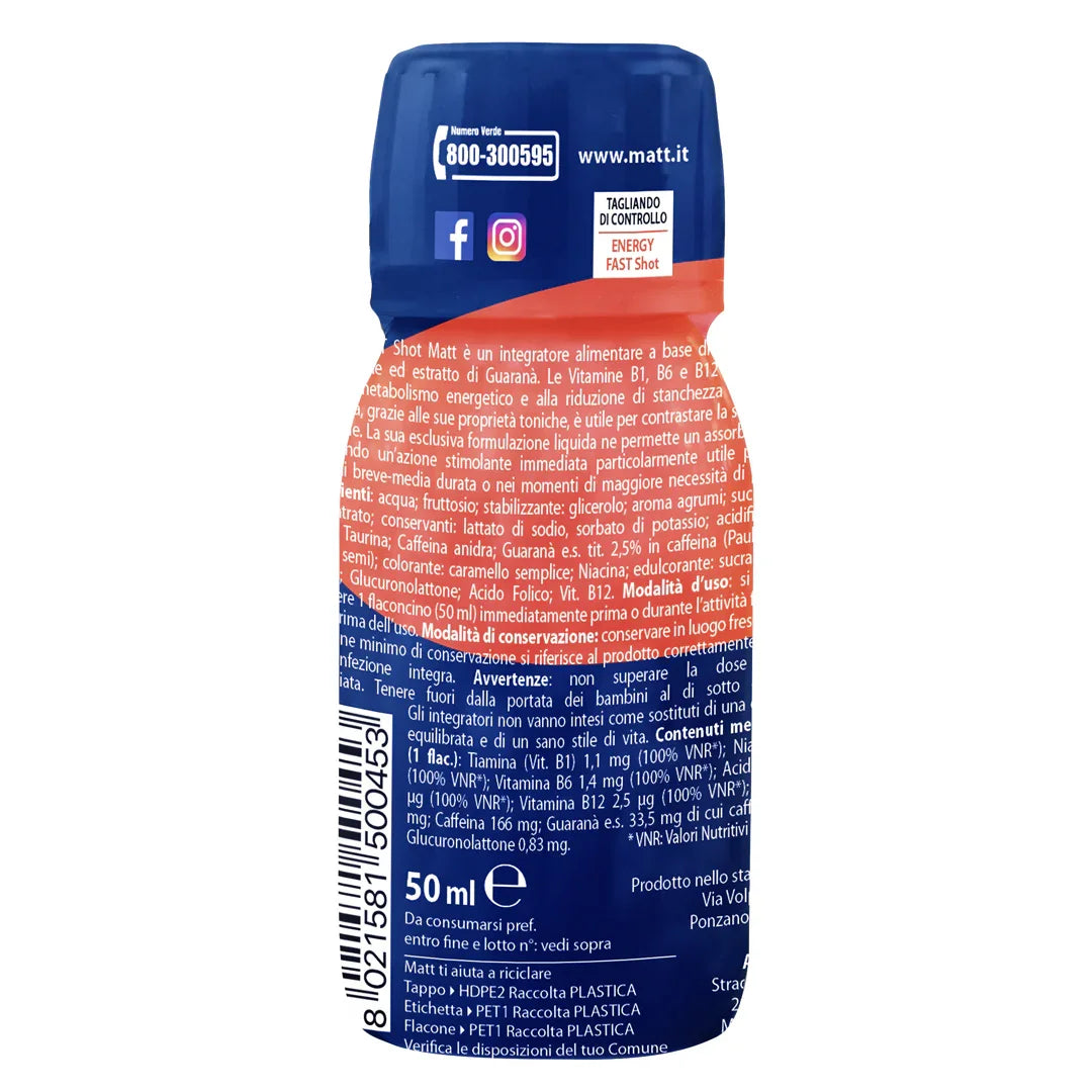 Energy Fast Shot - Matt. Nutre il tuo benessere