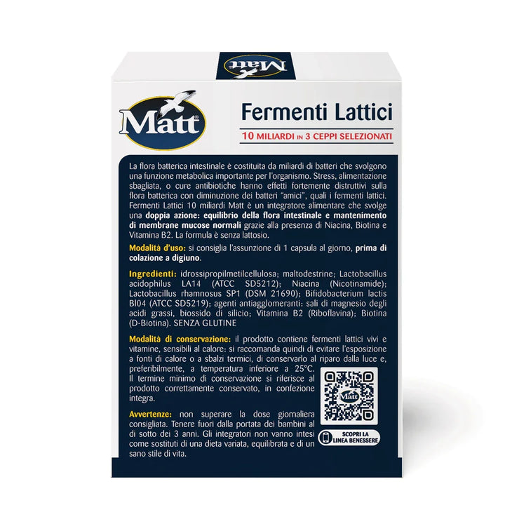 Fermenti Lattici capsule - Matt. Nutre il tuo benessere