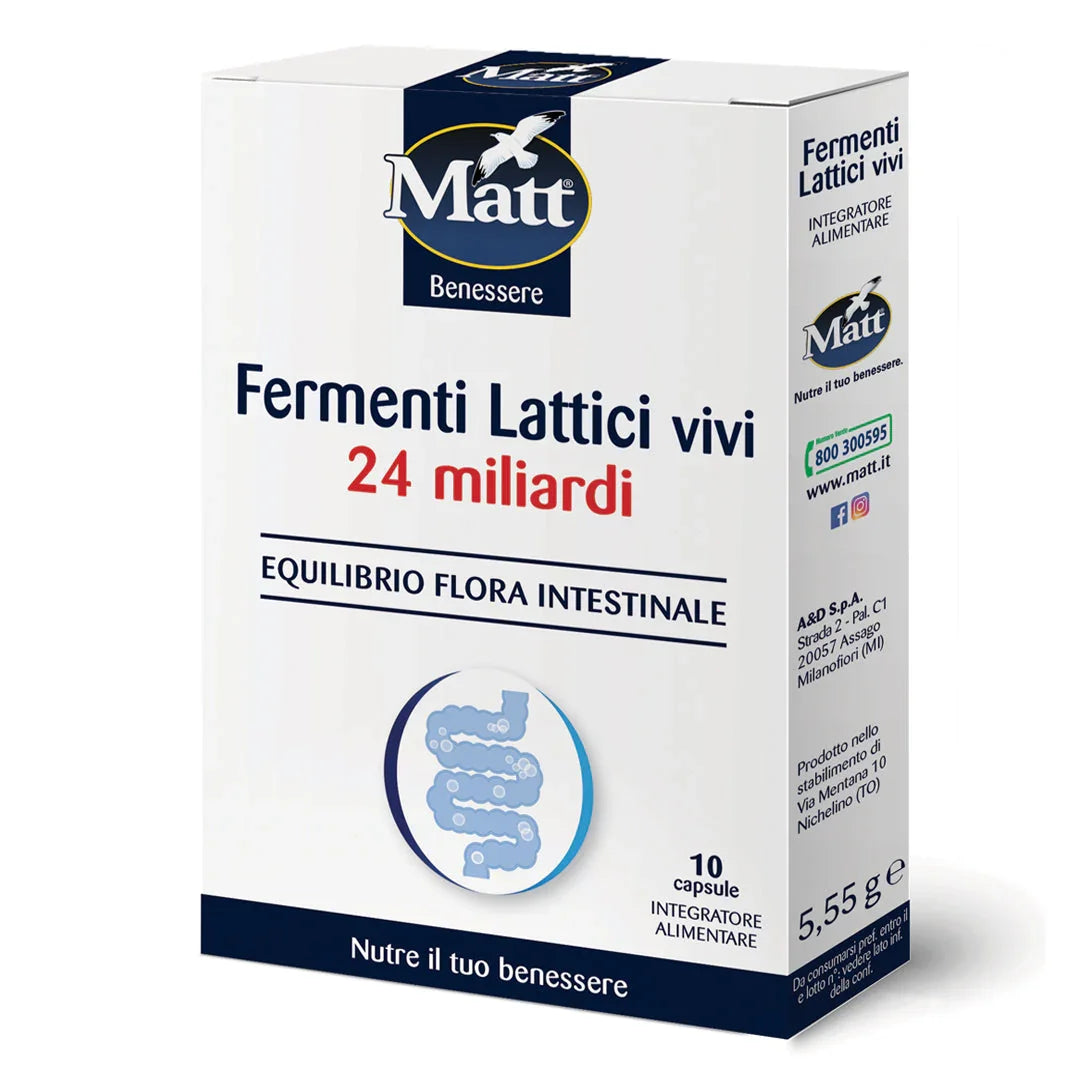 Fermenti Lattici vivi 24 Miliardi - Matt. Nutre il tuo benessere