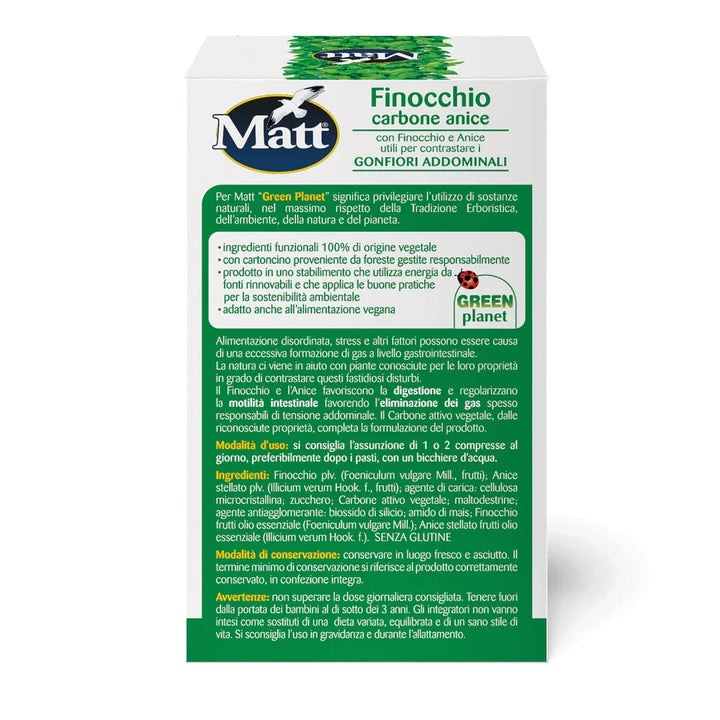 Finocchio carbone anice - Matt. Nutre il tuo benessere