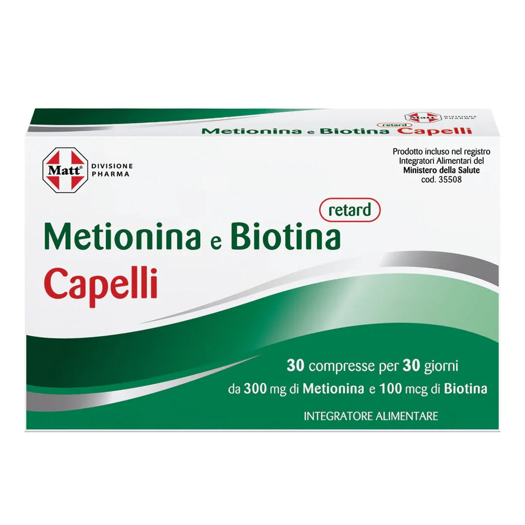 Metionina e Biotina retard Capelli - Matt. Nutre il tuo benessere