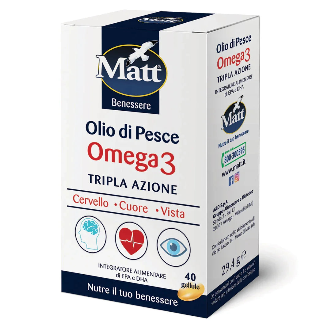 Olio di Pesce Omega 3 - Matt. Nutre il tuo benessere