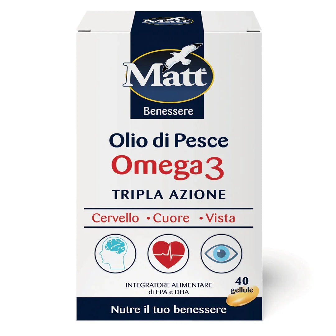 Olio di Pesce Omega 3 - Matt. Nutre il tuo benessere