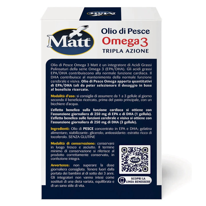 Olio di Pesce Omega 3 - Matt. Nutre il tuo benessere
