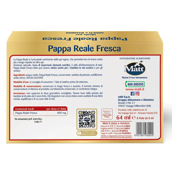 Pappa Reale Fresca - Matt. Nutre il tuo benessere