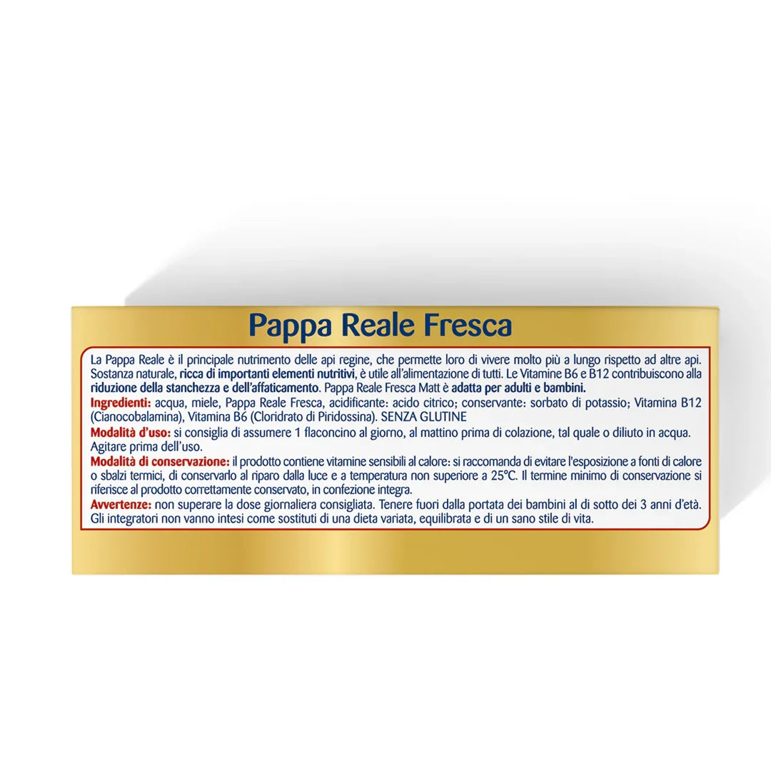 Pappa Reale Fresca Flaconcini - Matt. Nutre il tuo benessere