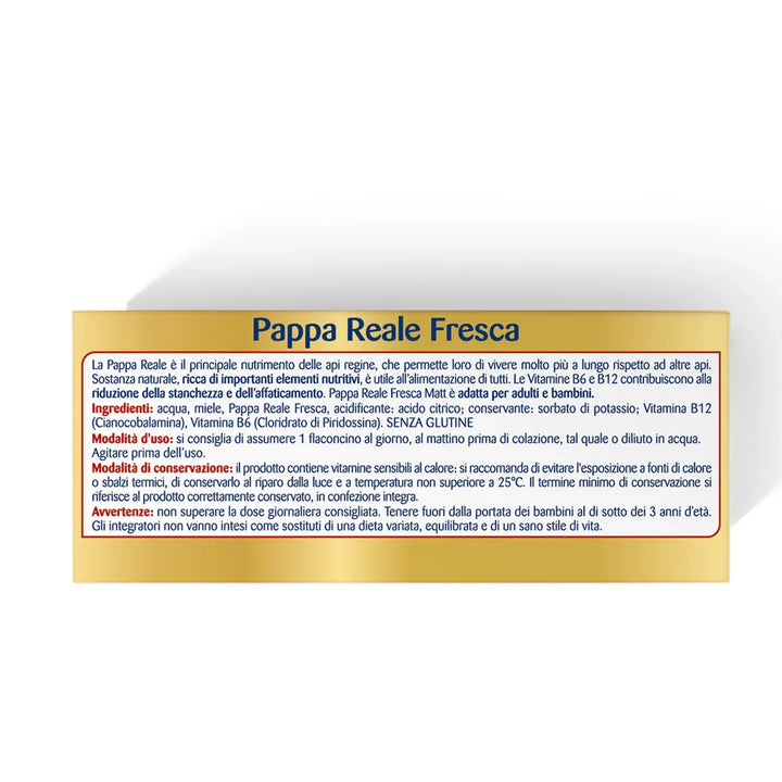 Pappa Reale Fresca Flaconcini - Matt. Nutre il tuo benessere
