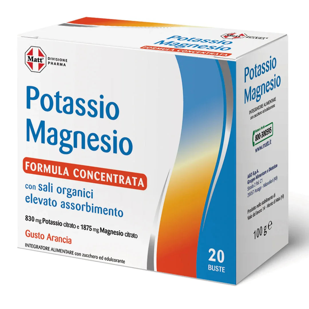 Potassio Magnesio formula concentrata - Matt. Nutre il tuo benessere