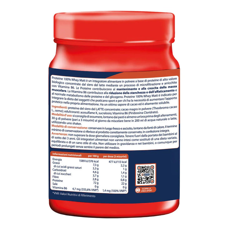 Proteine 100% Whey - Matt. Nutre il tuo benessere