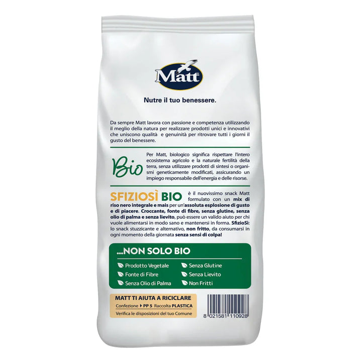 SfizioSì Riso Nero e Mais bio - Matt. Nutre il tuo benessere