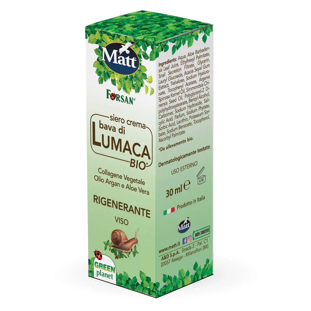 Siero Crema Bava di Lumaca BIO - Matt. Nutre il tuo benessere