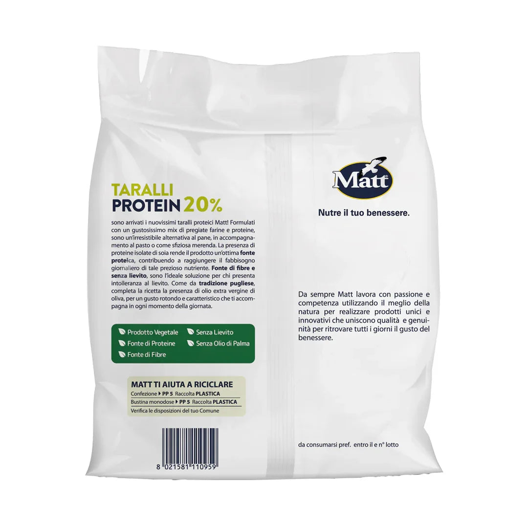 Taralli Protein - Matt. Nutre il tuo benessere