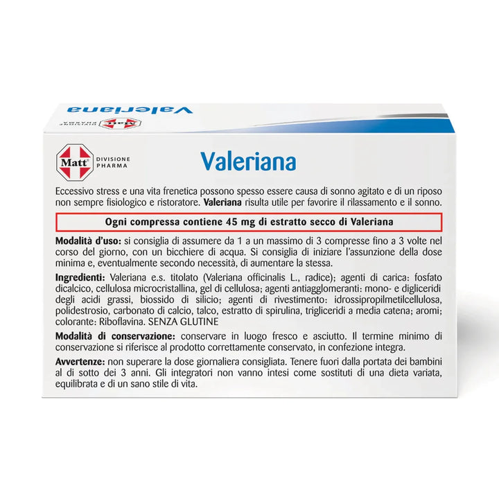 Valeriana - Matt. Nutre il tuo benessere