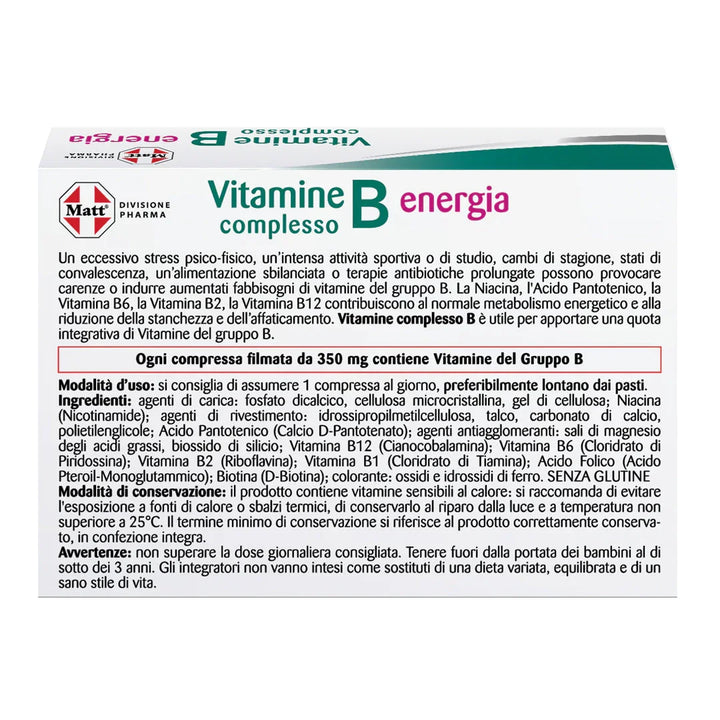 Vitamine Complesso B - Matt. Nutre il tuo benessere
