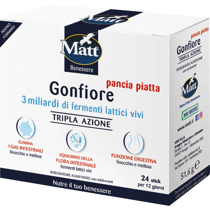 Gonfiore Pancia Piatta - Matt. Nutre il tuo benessere