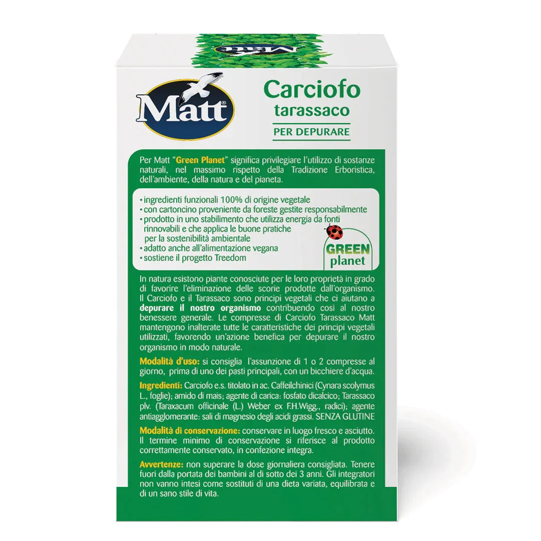 Carciofo tarassaco - Matt. Nutre il tuo benessere