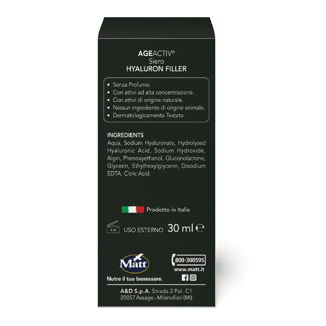 Siero Hyaluron Filler - Matt. Nutre il tuo benessere