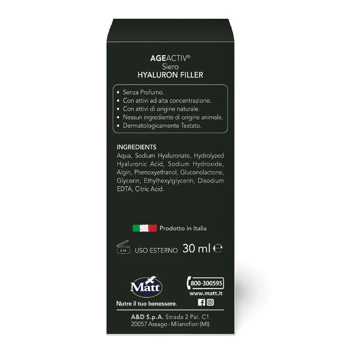 Siero Hyaluron Filler - Matt. Nutre il tuo benessere