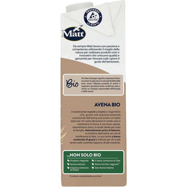 Avena bio - Matt. Nutre il tuo benessere