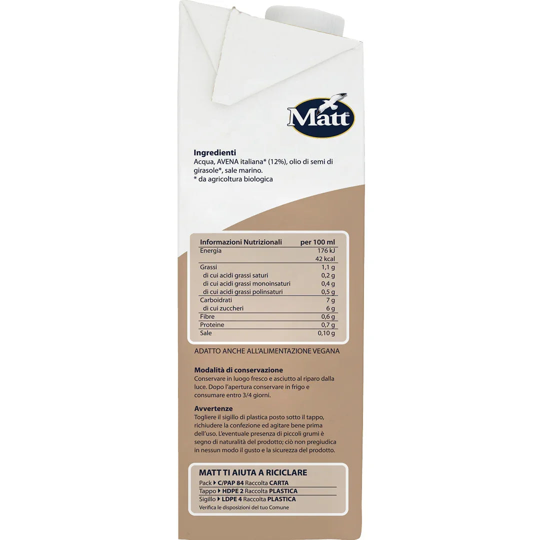 Avena bio - Matt. Nutre il tuo benessere