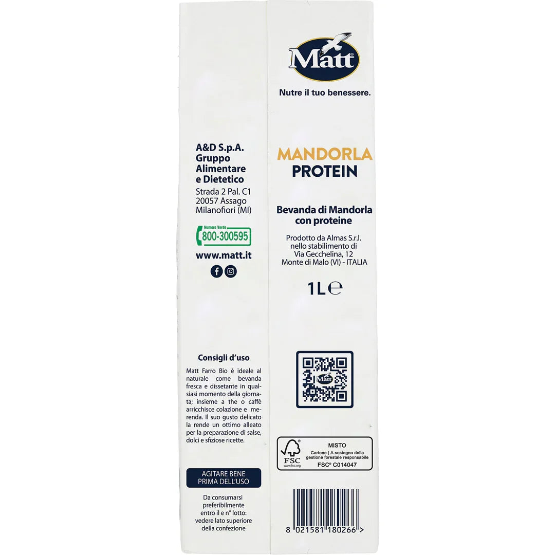 Mandorla Protein - Matt. Nutre il tuo benessere