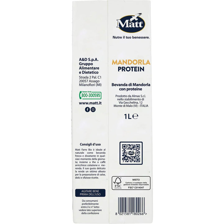 Mandorla Protein - Matt. Nutre il tuo benessere