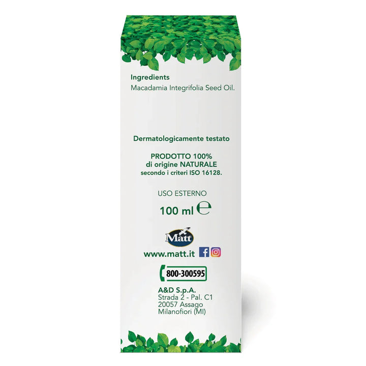 Olio Macadamia - Matt. Nutre il tuo benessere