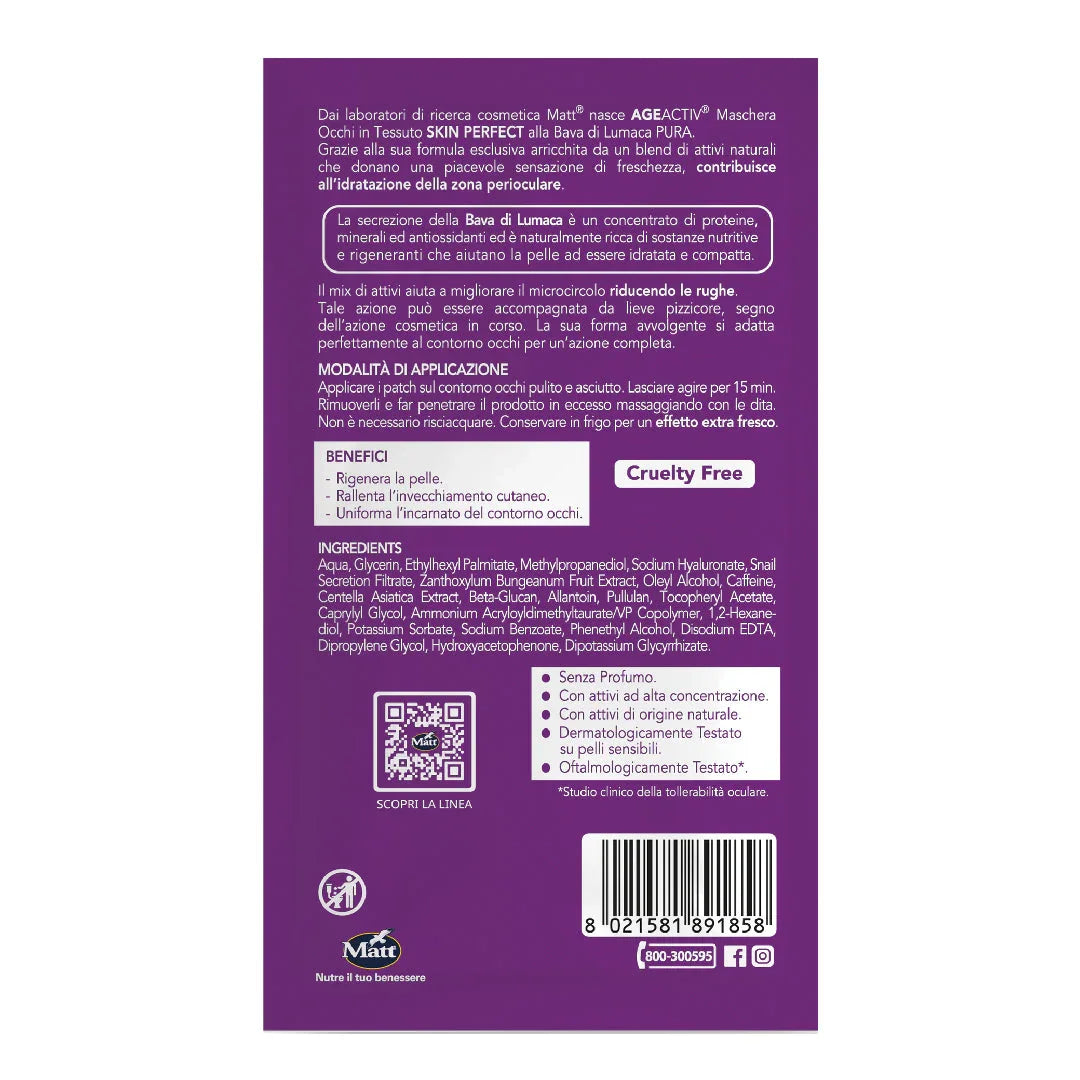 Maschera occhi Skin Perfect - Matt. Nutre il tuo benessere