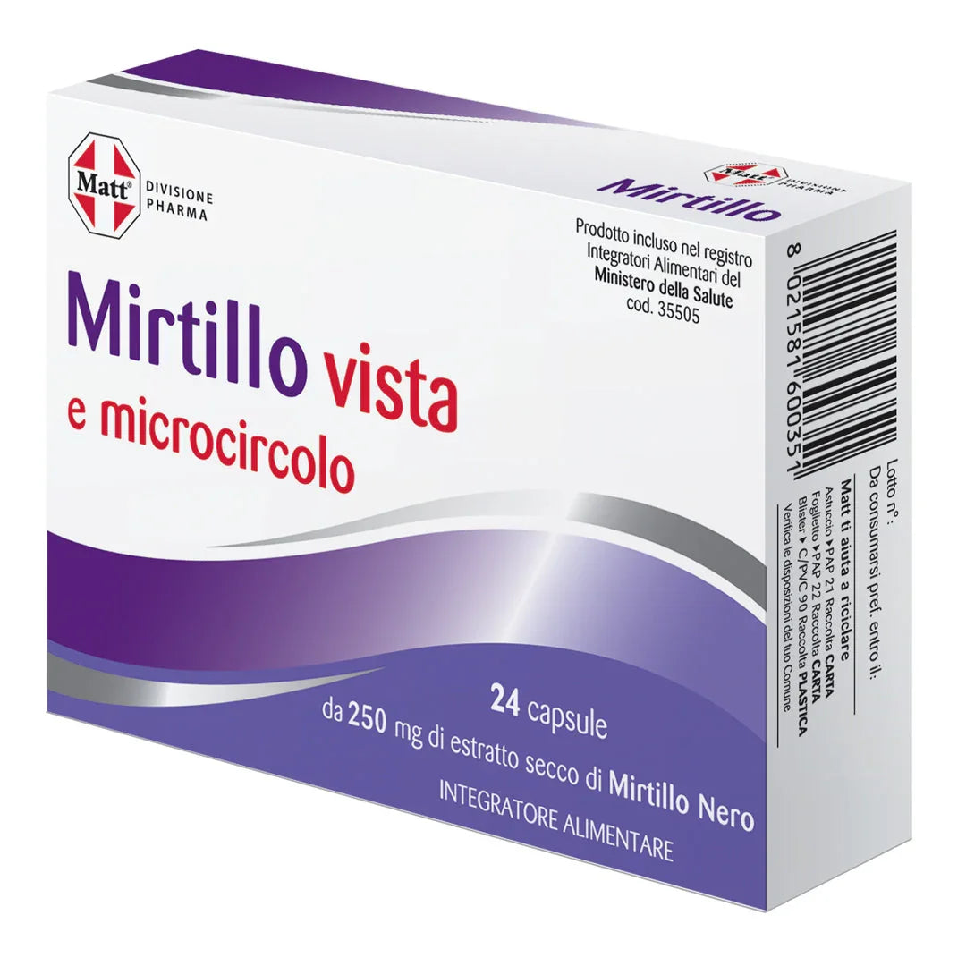 Mirtillo vista - Matt. Nutre il tuo benessere