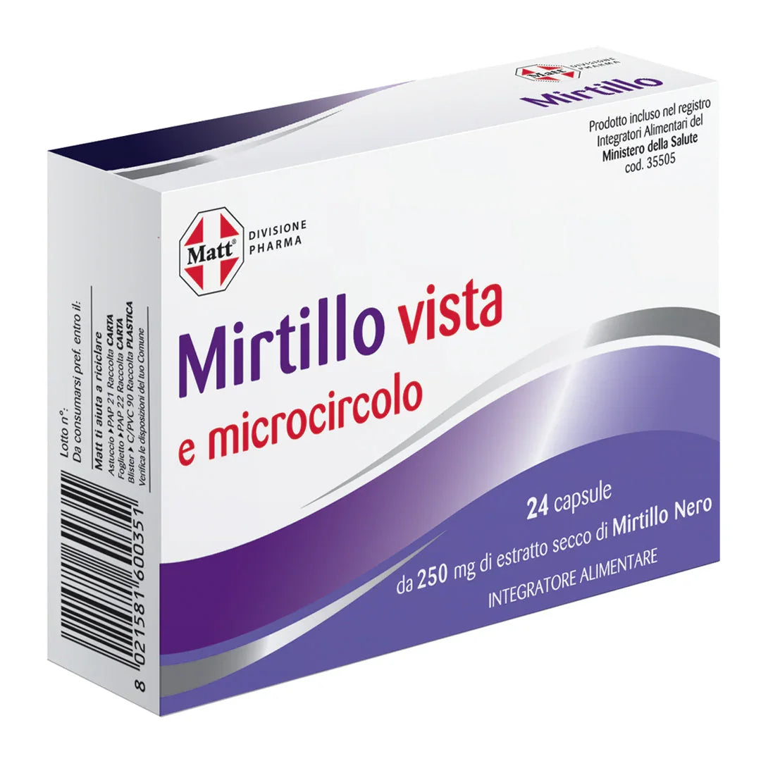 Mirtillo vista - Matt. Nutre il tuo benessere