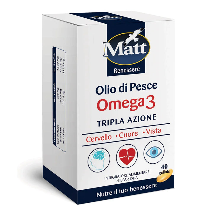Olio di Pesce Omega 3 - Matt. Nutre il tuo benessere