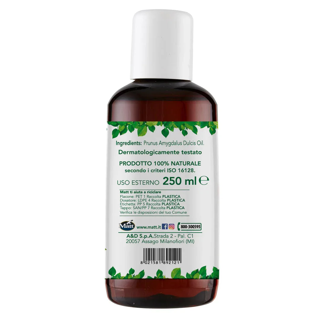 Olio Mandorle Dolci 250ml - Matt. Nutre il tuo benessere