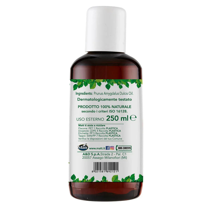 Olio Mandorle Dolci 250ml - Matt. Nutre il tuo benessere