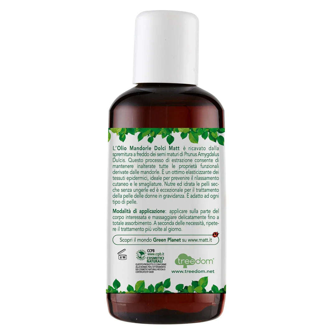 Olio Mandorle Dolci 250ml - Matt. Nutre il tuo benessere