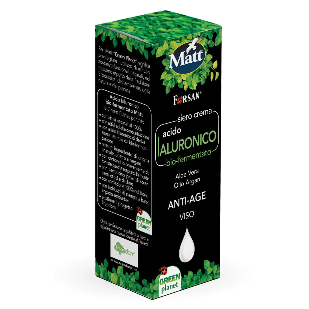 Siero Crema Acido Ialuronico bio-fermentato - Matt. Nutre il tuo benessere