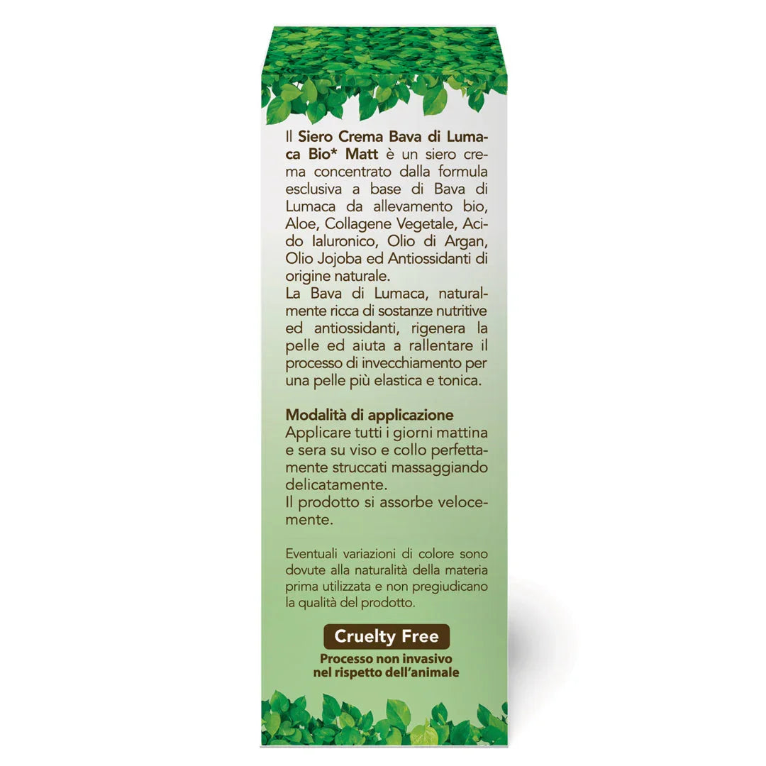 Siero Crema Bava di Lumaca BIO - Matt. Nutre il tuo benessere