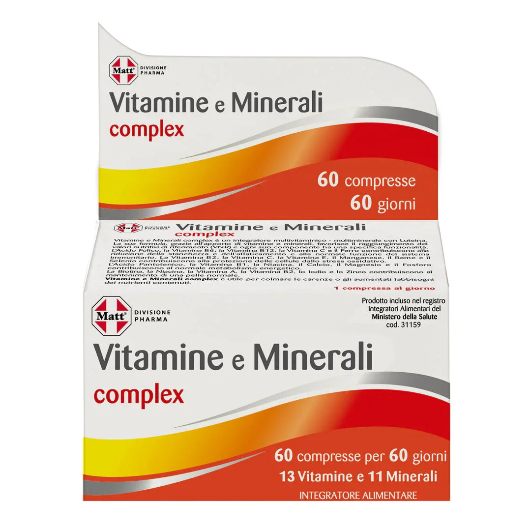 Vitamine e Minerali complex - Matt. Nutre il tuo benessere