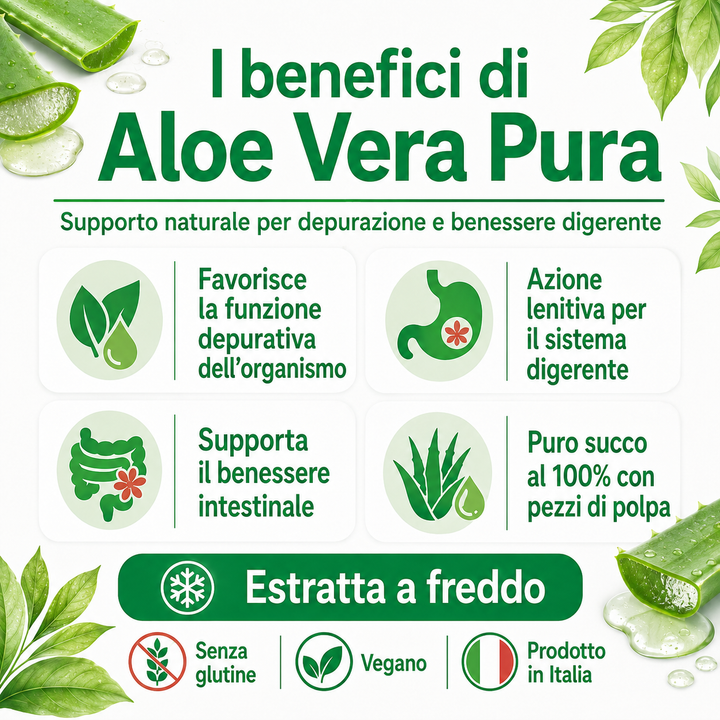 Aloe Vera juice pure pulp 1L